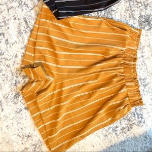 Paper bag waist shorts